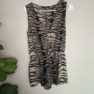 Zebra print Romper